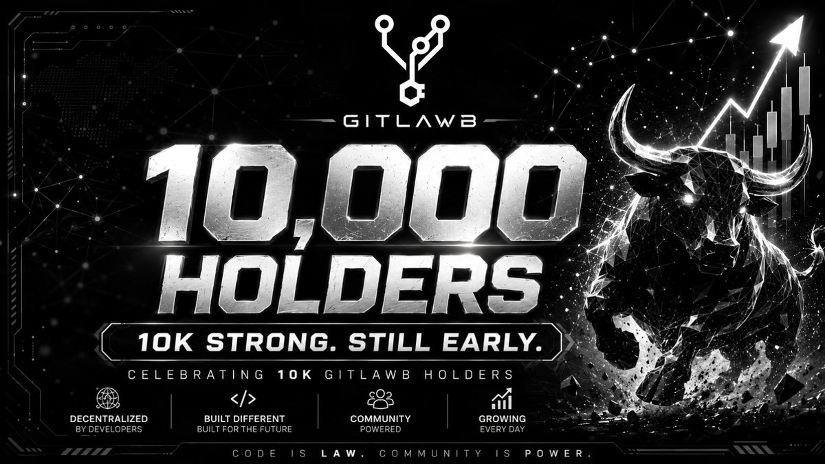 gitlawb's tweet photo. 10,000 holders strong https://t.co/dbVxMvXesP