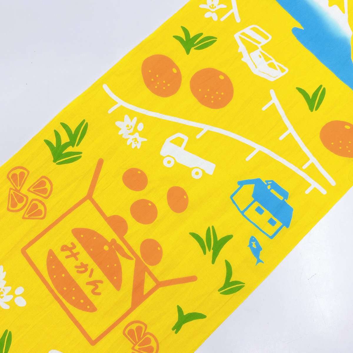 専用❤みかん＊癒しの⭐オリジナルボディタオル❤極やわ＊カモフラージュ…アース⭐ 🛍オンラインでもご購入いただけます♪ 新発売✨ 静岡てぬぐい🍊みかん