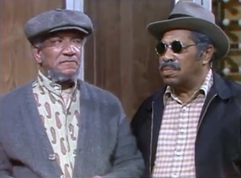 sanfordquotes's tweet photo. Fred: What if Blind Mellow Jelly showed up and asked for his records back? Could he get 'em? 
Mr. Archibald: But Blind Mellow Jelly is dead. 
Fred: But his son ain't. [louder] His son ain't. 
Bubba: I want my daddy's records! https://t.co/xcE5ZlnaqJ