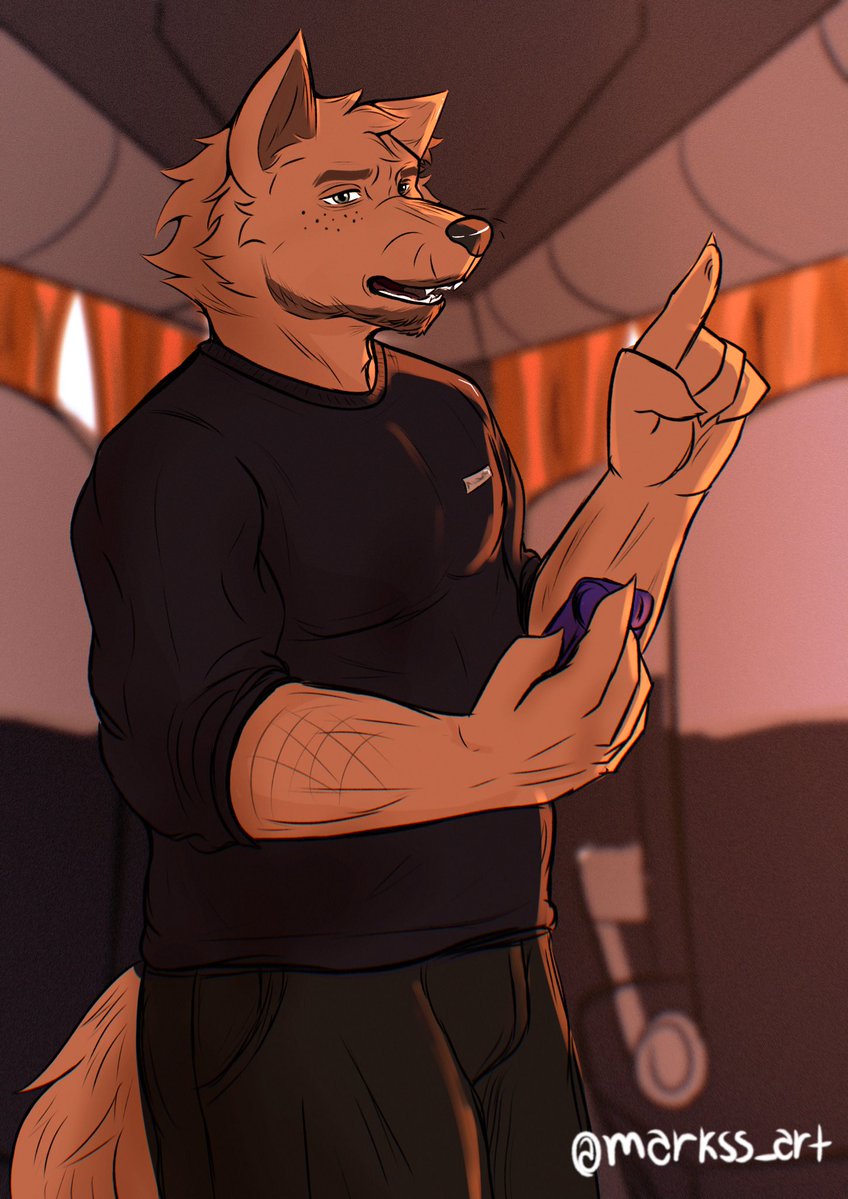 markss_art's tweet photo. One ticket?

(don’t ask.)
#furryartwork #furryoc https://t.co/mXlEc4Cke8