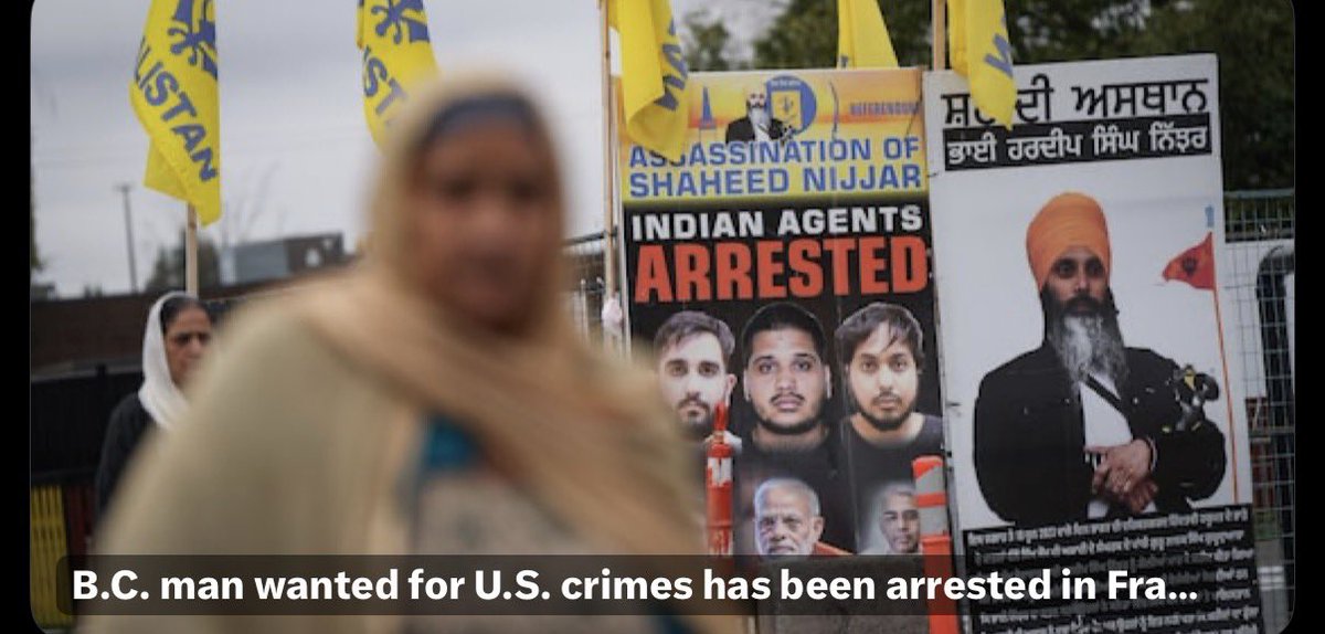 Watchdog_MP's tweet photo. 🚨 Globe & Mail: “B.C. man wanted for U.S. crimes arrested in France.”

His name is Garinder Singh Deo, West Vancouver career gangster, Wolfpack associate, on VPD’s “significant risk” list since at least 2021.

Part of the FBI’s major takedown of India-linked transnational crime syndicates tied to drug pipelines, extortion, and the 2023 Nijjar assassination in Surrey.

RCMP just raided his West Van property while he was hiding in Europe.

Legacy media still hiding behind “B.C. man.”
How many more foreign gang networks from India 🇮🇳 do we have to import before we get serious about borders, deportations, and cleaning out these criminal enterprises?

Canada First means protecting Canadians not shielding the narrative. 🇨🇦 
#cdnpoli #CanadaFirst