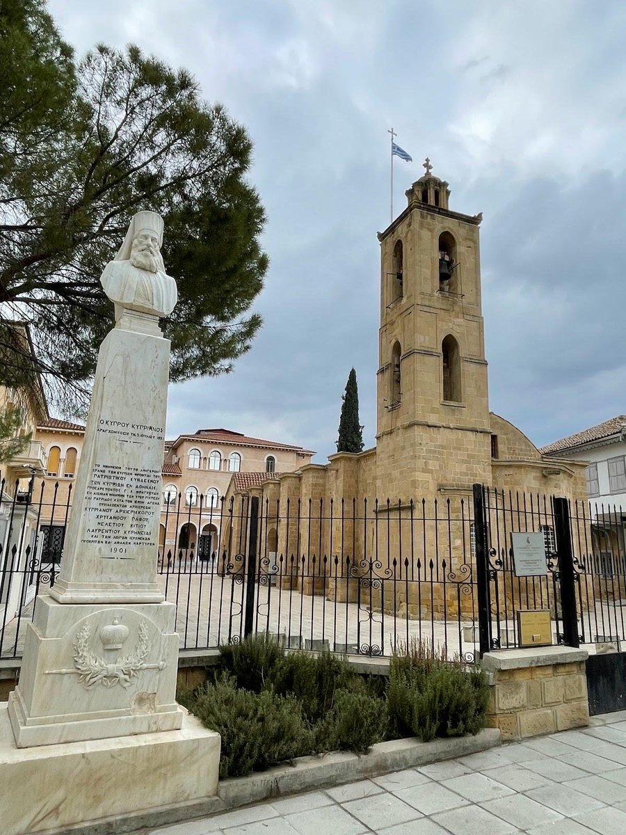 georgioslidis's tweet photo. On 9 July 1821, Kyprianos of Cyprus, the Archbishop of the Church of Cyprus, was executed by the Ottoman Turks authorities in Nicosia, along with many of the island’s leading bishops, clergy, and lay leaders. 

The event is remembered as one of the darkest days in Cypriot history.

Earlier that year, the Greek War of Independence had begun in the Peloponnese Greece  (March 1821). 

Although Cyprus did not rise in open revolt, the Ottoman Turk governor feared that the island’s Greek Orthodox population might join the revolution.

To prevent any possible uprising, the Ottoman Turk authorities decided to eliminate the island’s religious and community leadership.

The executions
On 9 July 1821:

Archbishop Kyprianos was publicly hanged in Nicosia.

The three metropolitan bishops of Cyprus of Paphos, Kition, and Kyrenia were beheaded.

Many abbots, priests, prominent citizens, and community leaders were also executed.

In the weeks that followed, hundreds more Greek Cypriots were imprisoned or killed.

The purpose was to intimidate the population and prevent support for the Greek Revolution.

Did Kyprianos support the Revolution?

Historical evidence suggests that Kyprianos sympathized with the cause of Greek independence and had contacts with members of the secret revolutionary organization Filiki Eteria. 

However, he also tried to protect the people of Cyprus by avoiding an open revolt on the island, knowing Cyprus had only a small Greek population, few weapons, and a large Ottoman Turk military presence.

Despite these efforts, the Ottoman Turk authorities did not trust him and ordered his execution.

Archbishop Kyprianos is remembered as:
A martyr of the Greek Orthodox Church in Cyprus.
A national hero of Cyprus.
A symbol of faith, sacrifice, and the island’s connection to the wider Greek struggle for independence.

His final sacrifice became immortalized in the famous poem “9th of July 1821” by Vasilis Michaelides, considered one of the masterpieces of Cypriot Greek literature.

A line traditionally attributed to Kyprianos before his execution expresses his determination to remain with his flock:

“I do not abandon my people.”

This event remains one of the most significant commemorations in Cyprus each year, honoring the clergy and civilians who lost their lives on 9 July 1821.

In summery 

Archbishop Kyprianos of Cyprus chose to remain with his flock despite knowing the danger. On this day, he was hanged by the Ottoman Turk authorities in Nicosia, while the Metropolitans of Paphos, Kition, and Kyrenia were executed alongside many clergy and lay leaders.

Their sacrifice became a lasting symbol of the faith, courage, and endurance of the people of Cyprus.

Αἰωνία ἡ μνήμη.
Eternal be their memory.

Sources:
Church of Cyprus
A History of Cyprus
Vasilis Michaelides (especially his poem The 9th of July 1821)
Cyprus Research Centre publications on the events of 1821