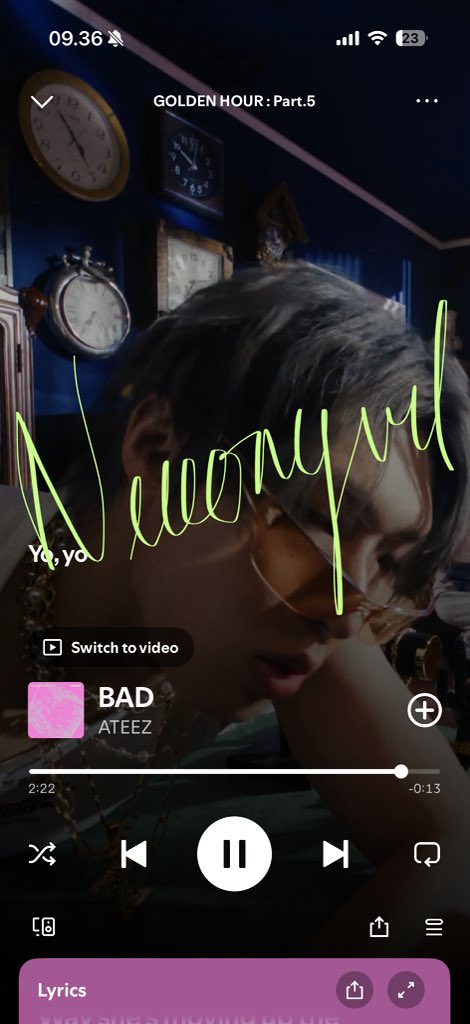 neeeongurl's tweet photo. @ATEEZofficial 11.00 KST / 09.00 WIB

11.07.26

 #스밍_dont_stop 
#ATEEZ #에이티즈 #GOLDENHOUR #GOLDENHOUR_Part5 #BAD @ATEEZofficial https://t.co/fbjo15z7J1