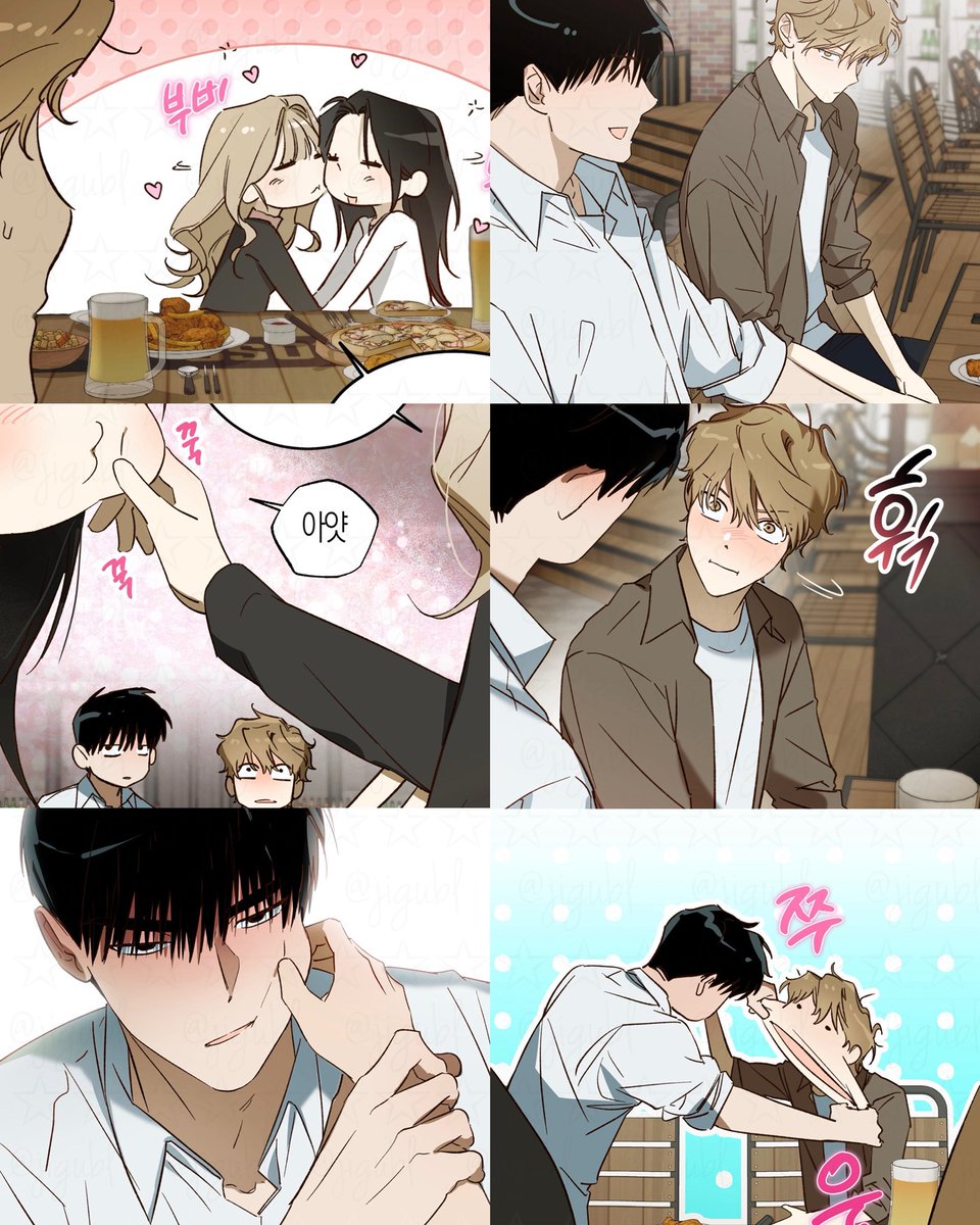 jigubl's tweet photo. bro really tried to copy the lesbians but it didn’t work 😭 yuri 1 yaoi 0 https://t.co/CKvtpULvHp
