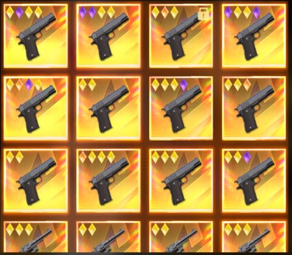 AmeKNX's tweet photo. ✨️拳銃26個セット✨️

 爆ダメ金2つ必ず付いてます

 550pay❗️

#ペニンシュラ #ペニンシュラ大脱走 https://t.co/kYygGPcwDm