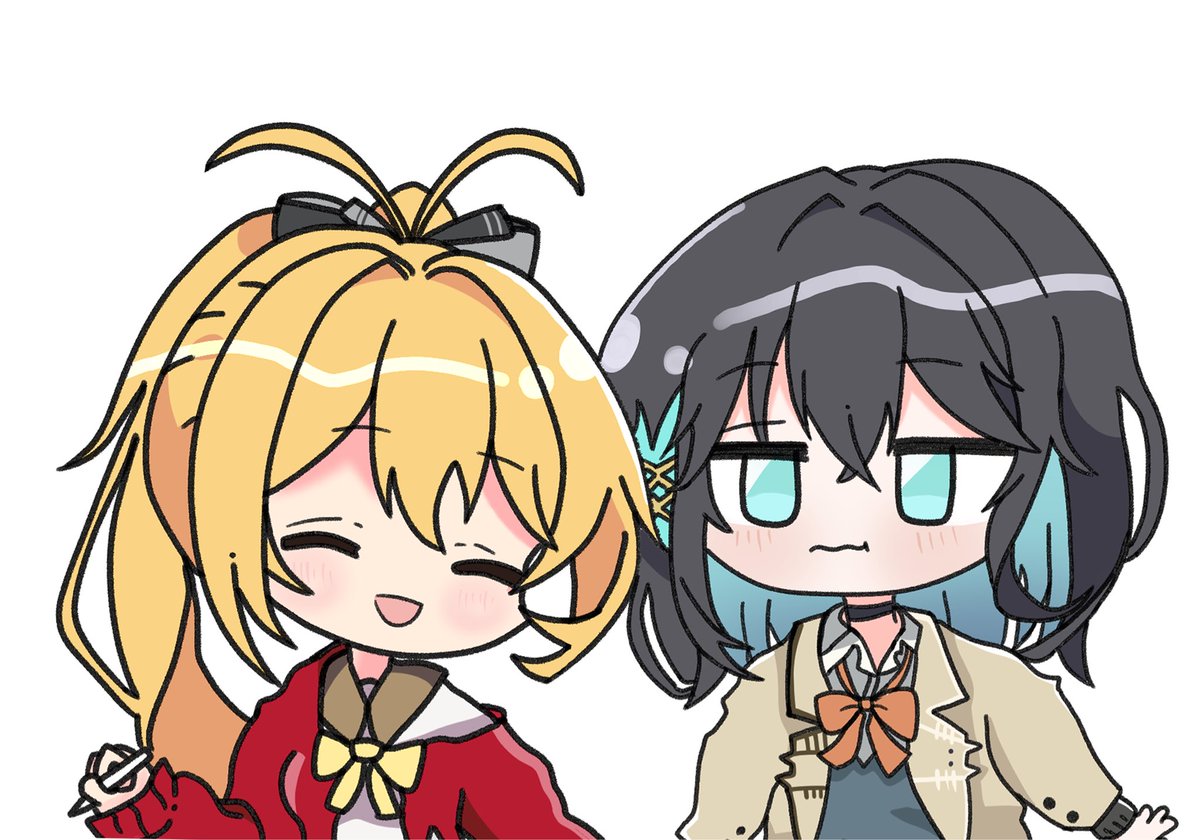 Rlitavlog's tweet photo. 小さくなったマキモカです！
おそらく透過素材なはずなので使いたい人がいれば自由に使ってねっ
使う時はコメントしてくれると嬉しいです！
#宮舞モカ
#みゃーまーと 
#弦巻マキ https://t.co/n2aT2mQvFS