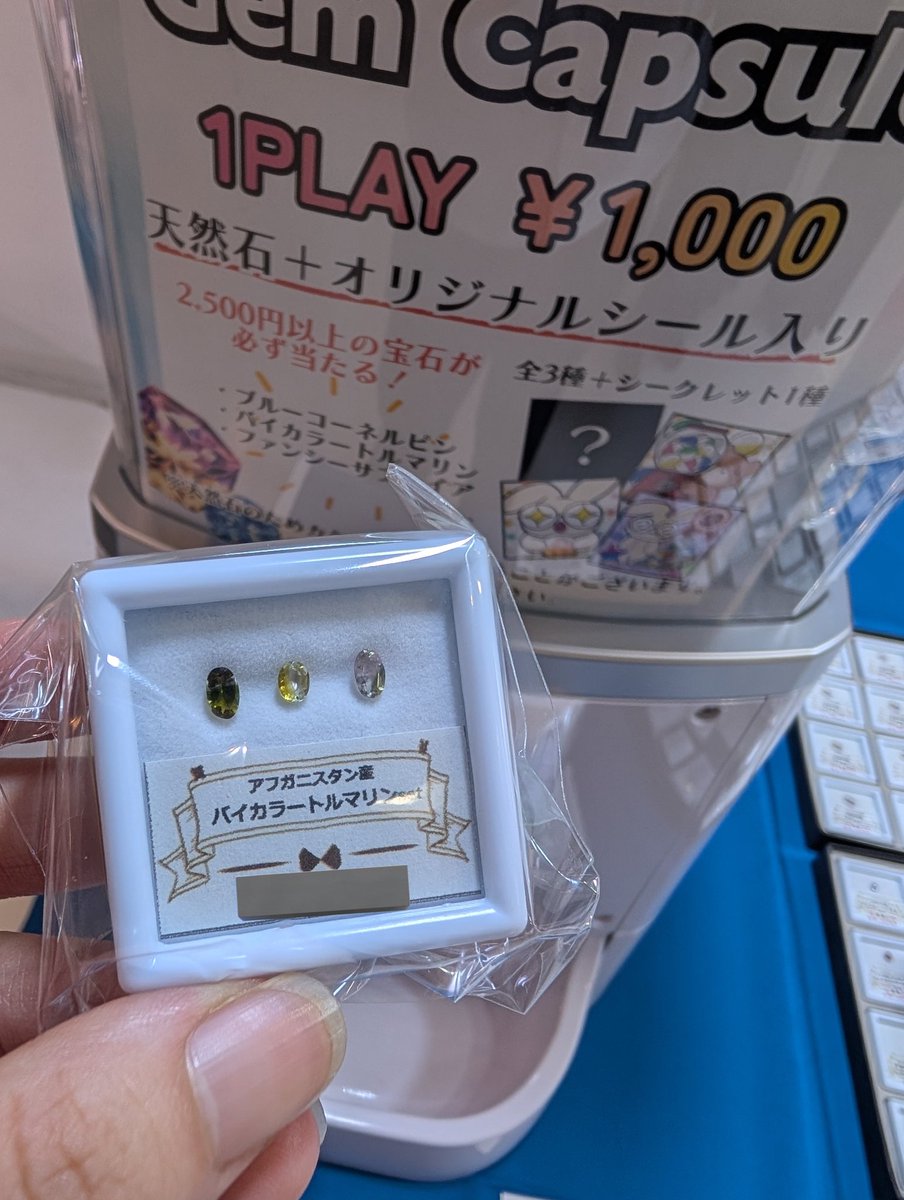 greeentea_ishi's tweet photo. 合同展示会の宴に行ってきまして、Bribookgemさん(@Bribookgem)でくじ引きをしてきました〜〜今話題のあれを見てるとくじ引きがしたくなる笑
可愛いトルマリンセットでした😊とくにこの茶・緑・透明のがお気に入り https://t.co/ArSQ0Jzvav