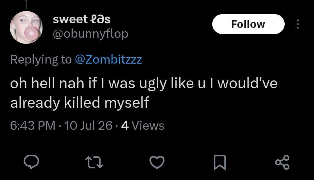 Zombitzzz's tweet photo. Some people are just plain mean😭😭 https://t.co/Y7RiRkkvWA