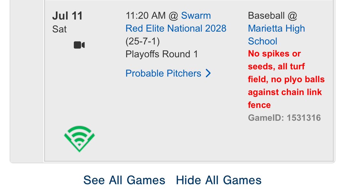 marcomoscheni17's tweet photo. I will be pitching in the WWBA playoffs tomorrow at 11:20 am at Marietta High School vs Swarm Red Elite National 2028. @TQuatt7 @TitansBsb https://t.co/MSKI8X6qEA