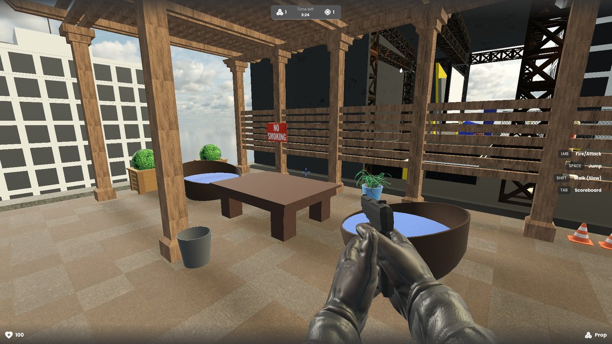 _cornergame's tweet photo. @IndieBandits Happy #ScreenshotSaturday! Here's some screenshots from our upcoming Prop Hunt game. https://t.co/b0N2VmYkuG