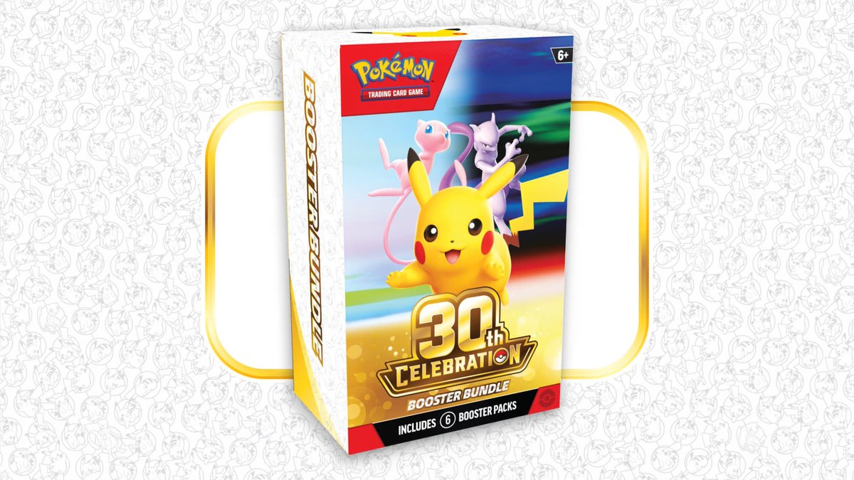 PokemonDealsTCG's tweet photo. More 30th Celebration Early Links - Bookmark for Easy Access⚡️

🏷️Best Buy
30th Celebration Ultra Premium Collection
https://t.co/TeXR52QmzP
Elite Trainer Box
https://t.co/m39ovWTCY3
Booster Bundle
https://t.co/YtmWq9IM4x
Ditto Premium Collection
https://t.co/bx6ibTM88T
Poster Collection
https://t.co/5MGlPCiPrs
Mew / Mewtwo Figure Collection
https://t.co/4qxIfD2gg0
Binder Collection
https://t.co/vn1lGbiV78
Tech Sticker Collection
https://t.co/pqniKaP2ui
Mini Tins
https://t.co/8zuPgKBZ0m
Knock Out Collection
https://t.co/KyOUopHKhU
Sylveon / Greninja EX Boxes
https://t.co/NE7gBF3rbb
4-Pack Tins
https://t.co/Tq3HBtU7gi
Battle Decks (Victini / Zeraora Promos)
https://t.co/W9rVw17qjA

📦Amazon
30th Celebration Ultra Premium Collection
https://t.co/SE0GVmTUIg
Elite Trainer Box
https://t.co/POTAnJtdDm
Ditto Premium Collection
https://t.co/3o4mU4jd1O
Mew / Mewtwo Figure Collections
https://t.co/juaeixVLvB
Booster Bundle
https://t.co/KQDnQCjC0p
Binder Collection
https://t.co/a6DZCDIdwG
Poster Collection
https://t.co/JF1fZc0aJz
Battle Decks (Victini / Zeraora Promos)
https://t.co/Vhj9xkXzi3
Tech Sticker Collection
https://t.co/UBkSBGAD9S
Knock Out Collection
https://t.co/uoKNR18QX1
30th Celebration Mini Tins
https://t.co/MEEFrslrVq
Greninja / Sylveon Tins
https://t.co/7UVNHLEQkv
Greninja / Sylveon EX Boxes
https://t.co/RVks1Ww4QZ

🎯Target
Elite Trainer Box
https://t.co/j4kW9ZJTcG
Booster Bundle
https://t.co/xtCJIg6tOW
Binder Collection
https://t.co/jM7fxYaww3
Poster Collection
https://t.co/xOncZ62fVc
4-Pack Tin
https://t.co/HALAdsjY6A
Knock Out Collection
https://t.co/O19ayW6l3a

We will post when 30th Anniversary Celebration preorders are available, including Pokemon Center! We’ll continue sharing info and links here.

Follow with notifications on for updates and alerts🔔

#Pokemon #PokemonTCG #AD