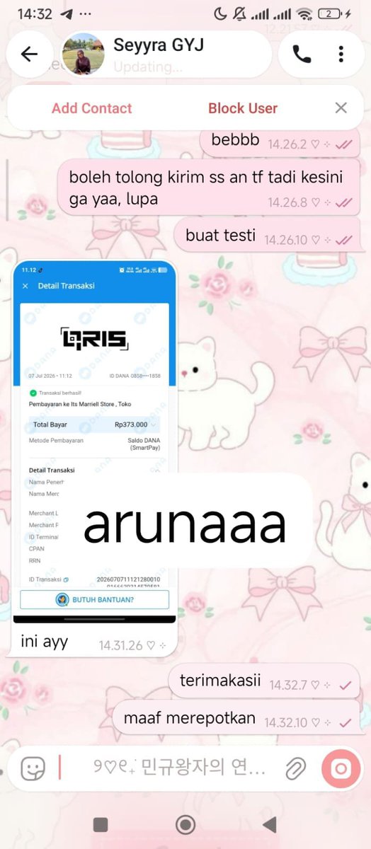 Arunaaayii's tweet photo. sold acc 370k
rekber https://t.co/XajJGoM7tL