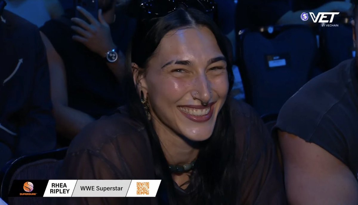 Fightful's tweet photo. Rhea Ripley is in attendance at Power Slap. https://t.co/6wEeTKMCKD