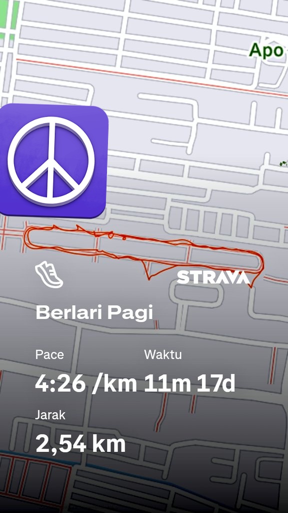peterparkerr_1's tweet photo. Niat lari santai 5k malah kebelet di tengah" pelarian ini, akhirnya pulang dan lanjut wo di rumah aja wkwk https://t.co/xKlN4gP1f5