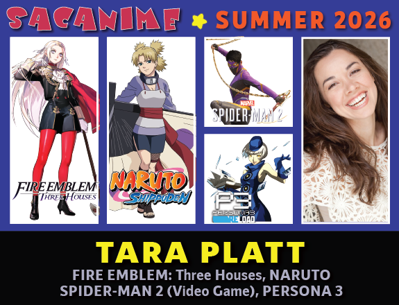 SacAnime's tweet photo. Please welcome Tara Platt to SacAnime Summer!
@taraplatt can be heard in #Naruto, #RaveMaster, #RWBY, #Persona3, #FireEmblemThreeHouses, #FireEmblemAwakening, #Tekken, #MortalKombatvsDCUniverse, #UltimateMarvelvsCapcom3, #SaintsRowTheThird, #Bayonetta2, #SoulcaliburIV, & more! https://t.co/TTXNXBks5x
