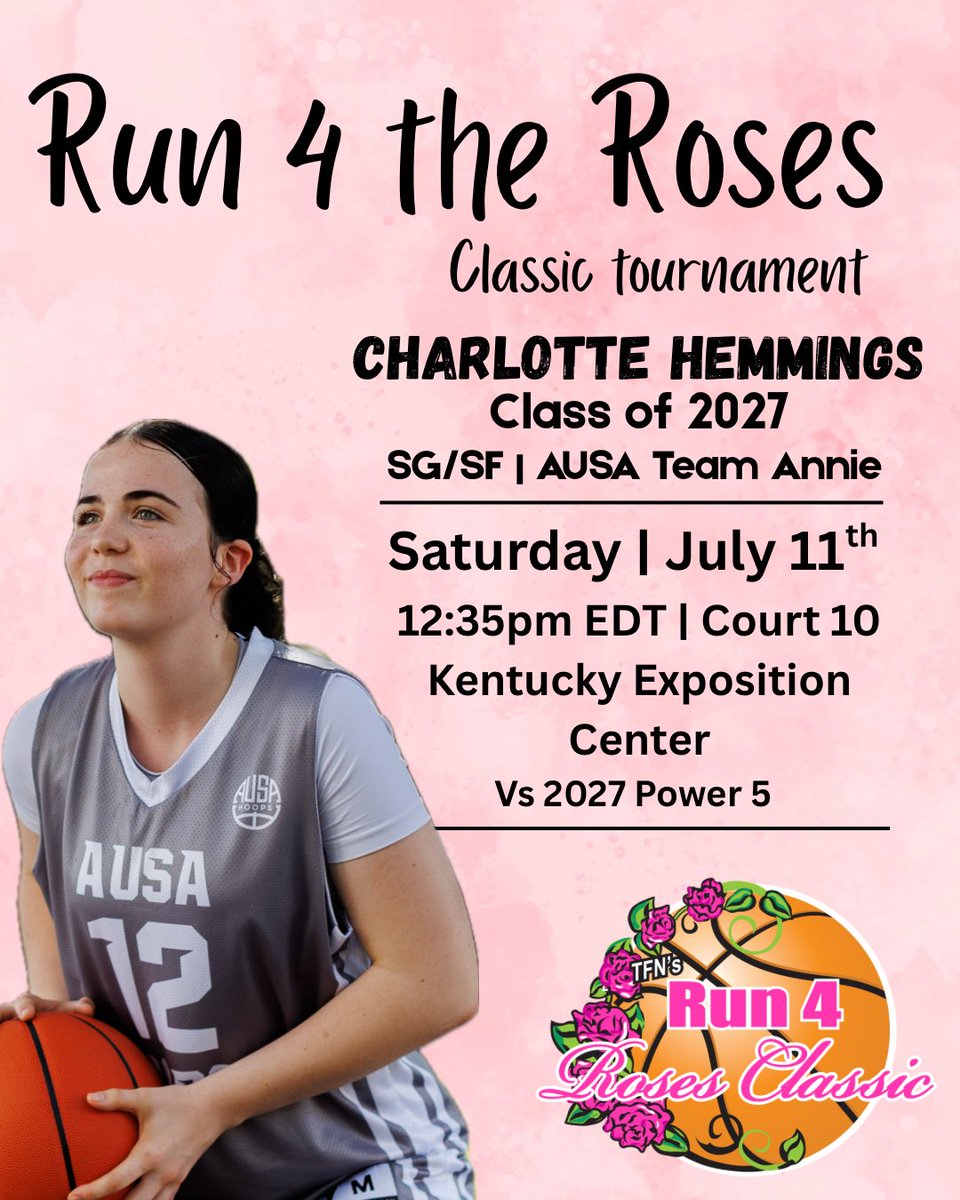 CharlotteH0642's tweet photo. Game 4 of @TFNsRun4Roses with @AUSA_Hoops_WBB!!
@ScanlonCoach 
#begreat https://t.co/hYpLQbhKjb