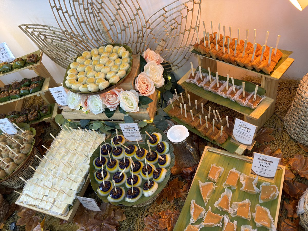 TEAMBLOOM_CEBU's tweet photo. Project: Food Support - Kakanin Buffet for BINI and Team ✨

Enjoy eating, Girls! 🌸

#TeamBloomCebu
#BINISignalsInCebu
#BINI
#BINI_SIGNALS_WORLDTOUR_2026
#BINI_SIGNALS_CEBU https://t.co/sluiXyUzSm