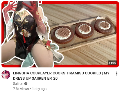 jiendzi_'s tweet photo. Somehow, I learned to bake because of this pretty cosplayer https://t.co/AdGuOiiK5N