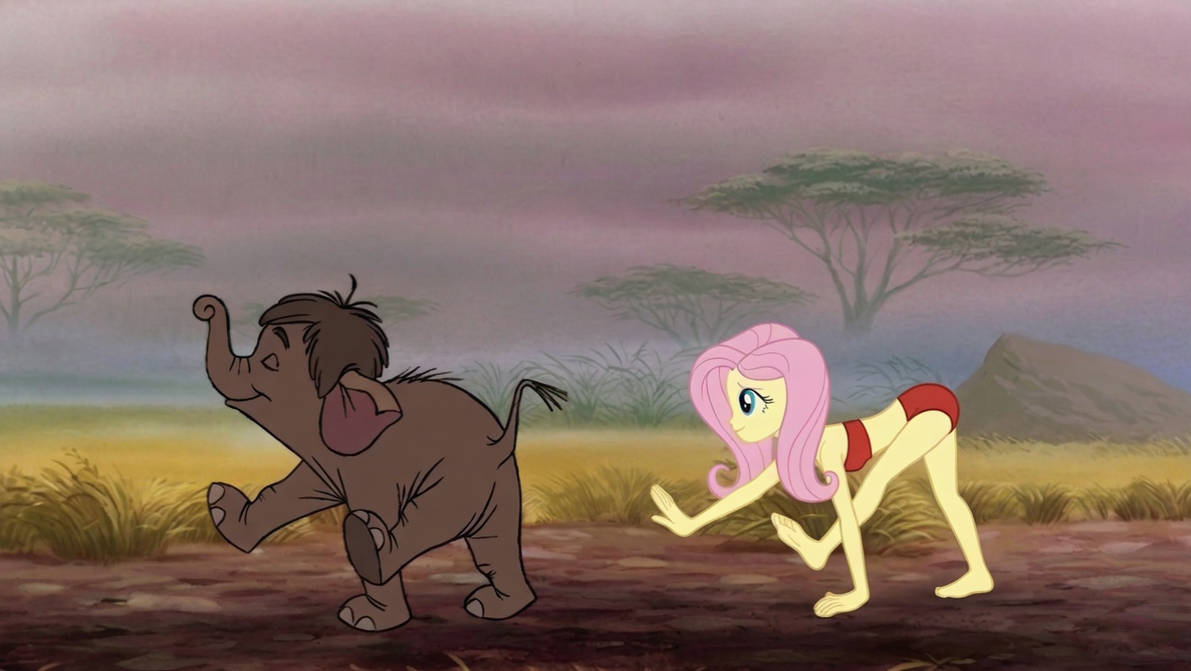 Pika7703's tweet photo. Jungle Fluttershy Elephant march https://t.co/kAFXESbTYH