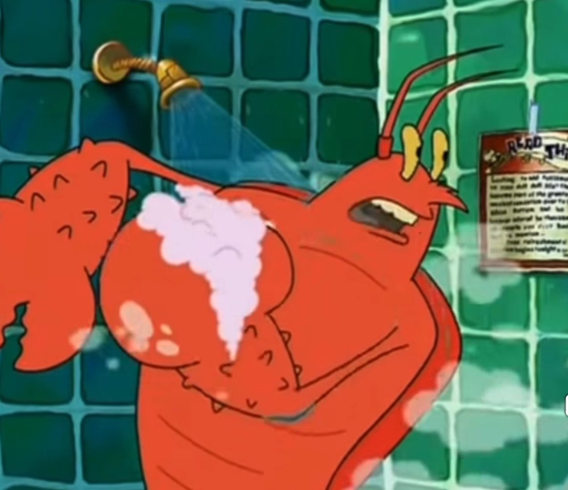 CTolarbabes's tweet photo. Oh wow, didn’t know Larry Lobster was this yummy https://t.co/mNYY8vwbSx