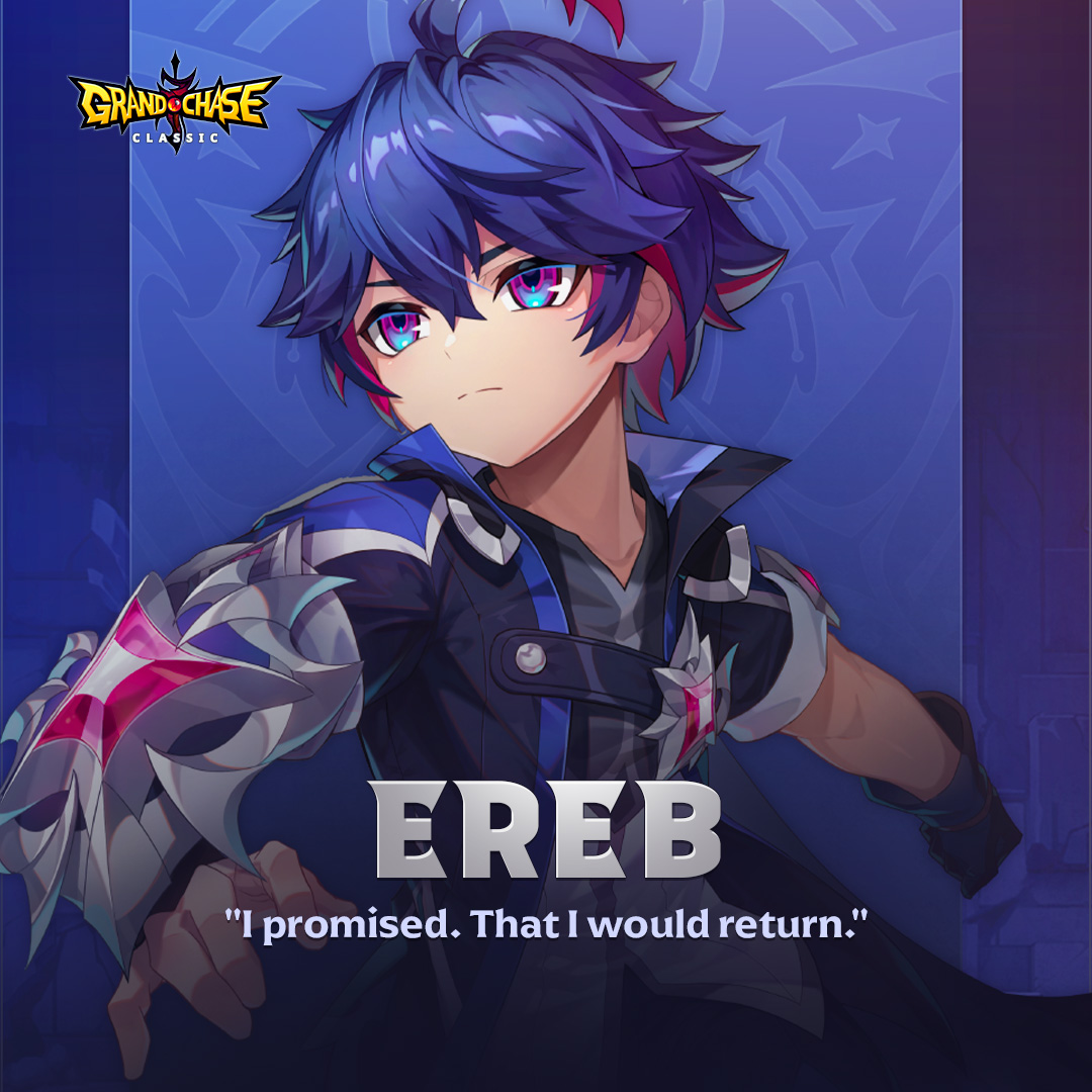 GrandChase's tweet photo. Ereb joins the roster August 12th, 2026!

Grab 10x [Event] Seal Breaker Scrolls with the code 'EREB0812' before July 15th 06:00 (UTC+0). https://t.co/A5tRc8luSJ