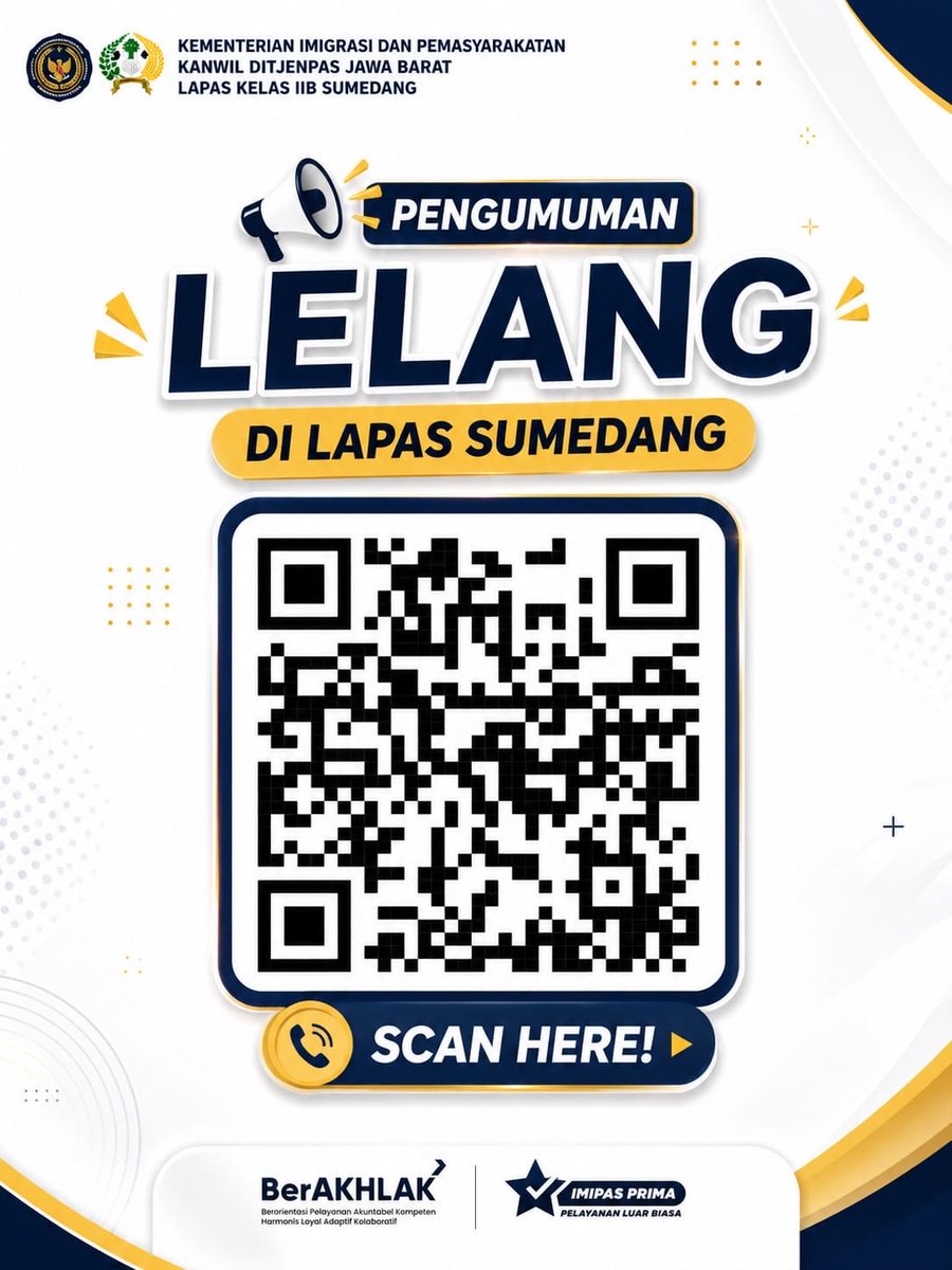 lapas_sumedang's tweet photo. Pindai QR Code yang tersedia untuk melihat informasi lengkap atau klik link dibawah ini:

https://t.co/RN6JYRnclO https://t.co/DUDNkcSAIN