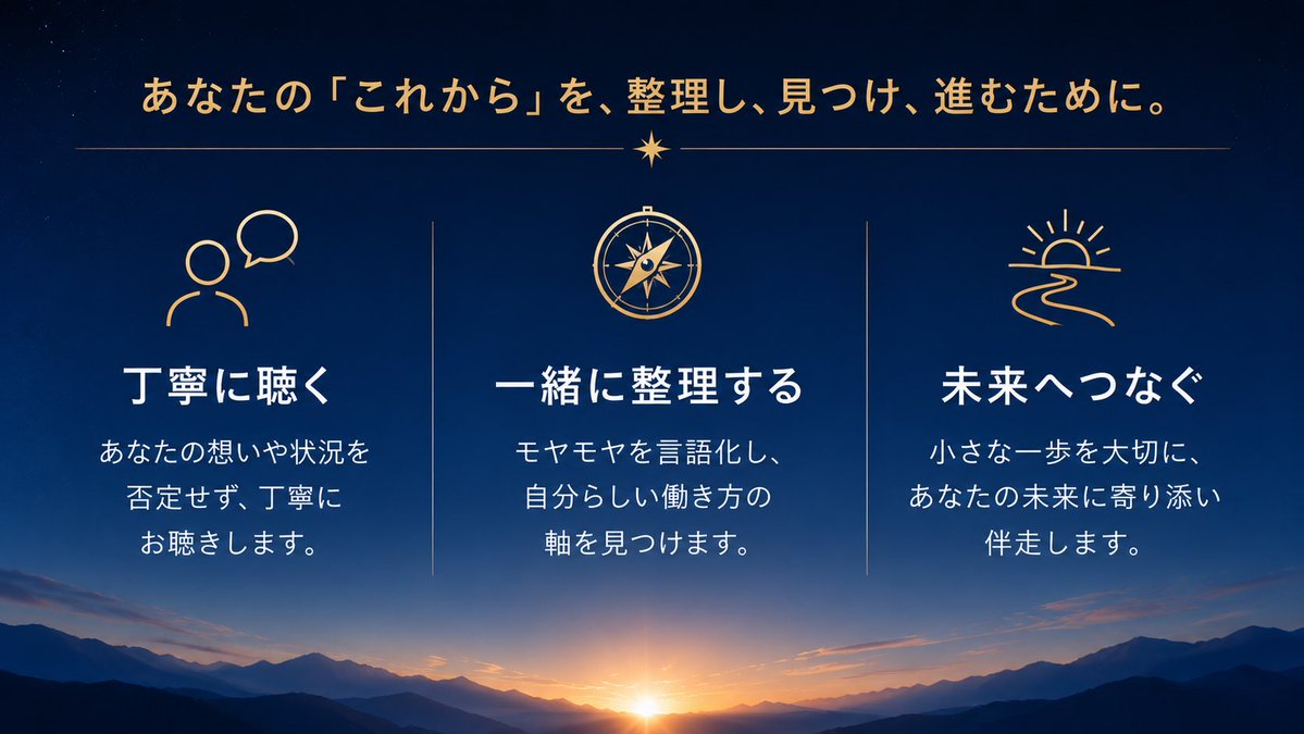 キャリアの羅針盤|働き方を整える tweet media