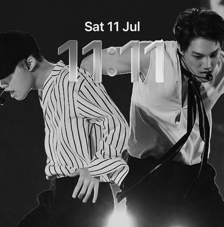 tipahnoona's tweet photo. [11:11] wishing great health for all exols and exo members, happiness for them, and may they achieve their dreams. squeezing in a good recovery wish for myself too. thank you exo! https://t.co/9wf4gFKrOC