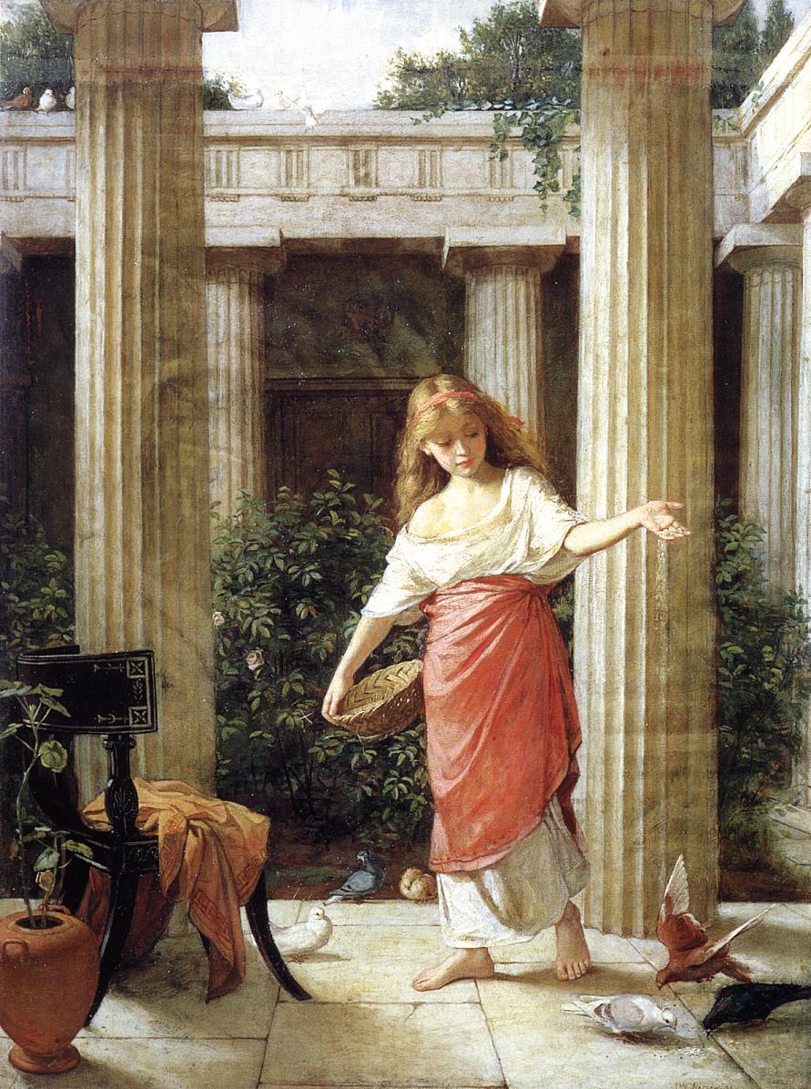 waterhouse_art's tweet photo. In the Peristyle #artbots #waterhouse https://t.co/YHOUYLpbcZ