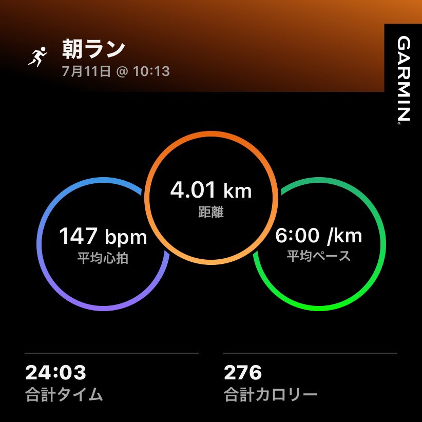 yosshy_'s tweet photo. 暑すぎて途中リタイア
暑熱適応できてない
朝夕涼しかったしあんまり練習してないし
これから暑さに慣れてこ
#朝ラン https://t.co/UHQm5sLYR1