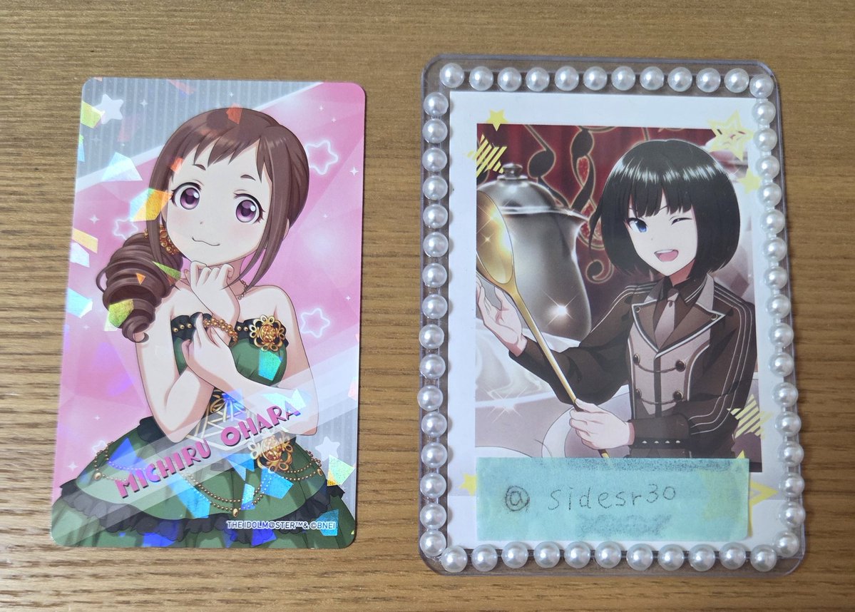 Sidesr30's tweet photo. 【譲渡、交換】シンデレラガールズ デレマス アイマスショップ くじ
譲:大原みちる、並木芽衣子、沢田麻理菜
求:50円/枚(+送料) 
または同異種雪美、穂乃香(なんでも)
IWSF DAY2、bio記載場所手渡し
検索からでもお気軽にお声掛けください https://t.co/7JnA8dHxyQ