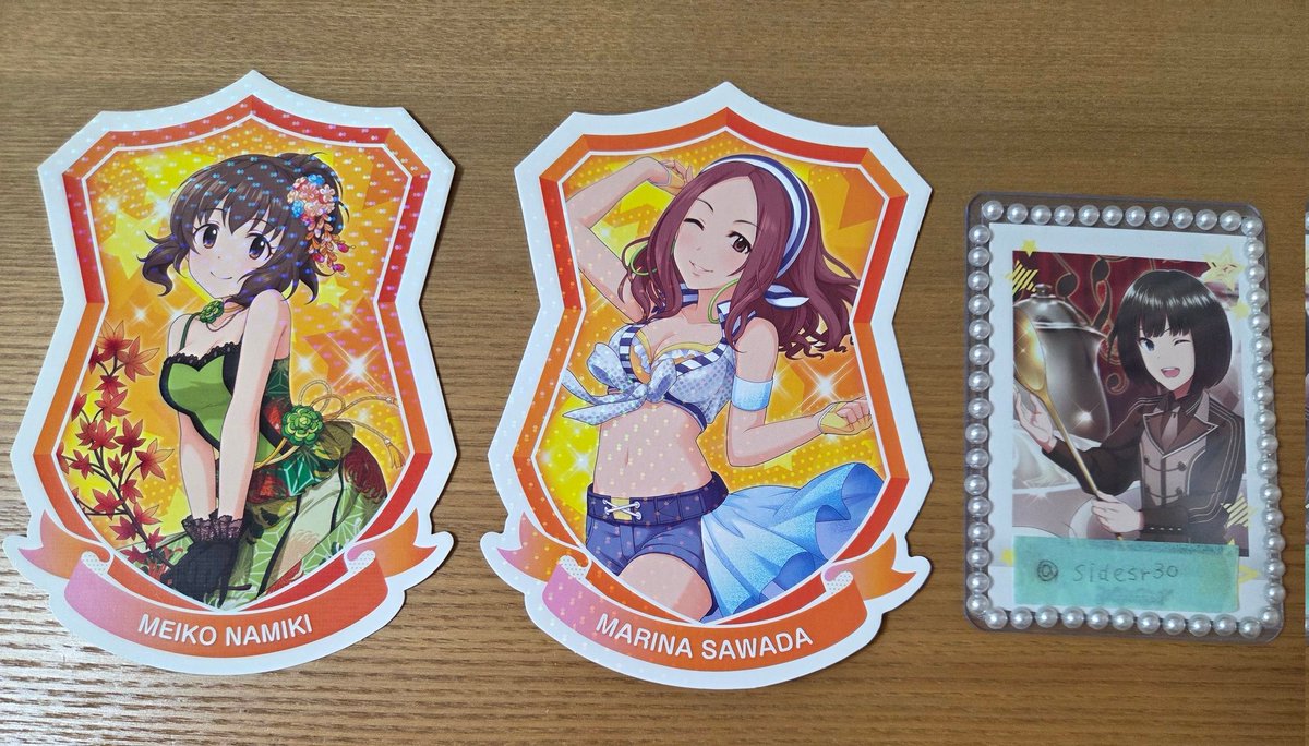 Sidesr30's tweet photo. 【譲渡、交換】シンデレラガールズ デレマス アイマスショップ くじ
譲:大原みちる、並木芽衣子、沢田麻理菜
求:50円/枚(+送料) 
または同異種雪美、穂乃香(なんでも)
IWSF DAY2、bio記載場所手渡し
検索からでもお気軽にお声掛けください https://t.co/7JnA8dHxyQ