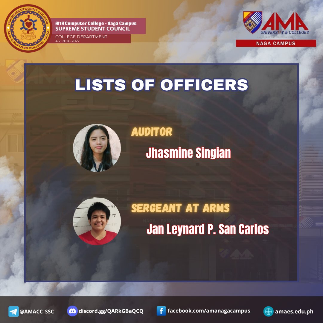 AMACC Naga - Supreme Student Council tweet media