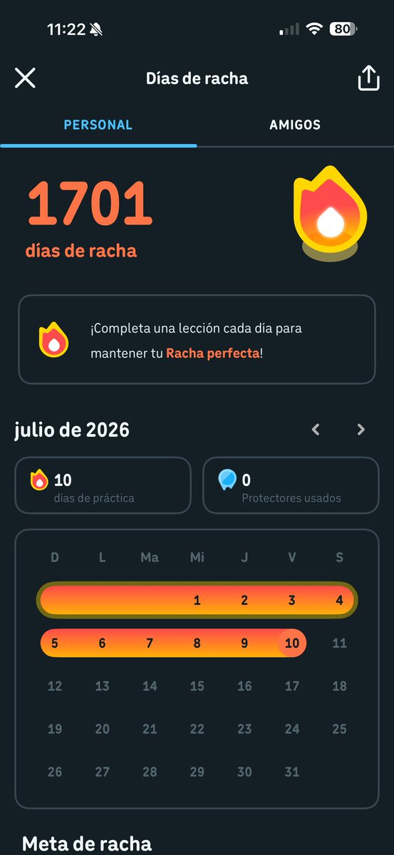 Oasisantonio's tweet photo. Mi racha en Duolingo tiene más años que mi hija 🤣 https://t.co/nnpg1j9Jxg