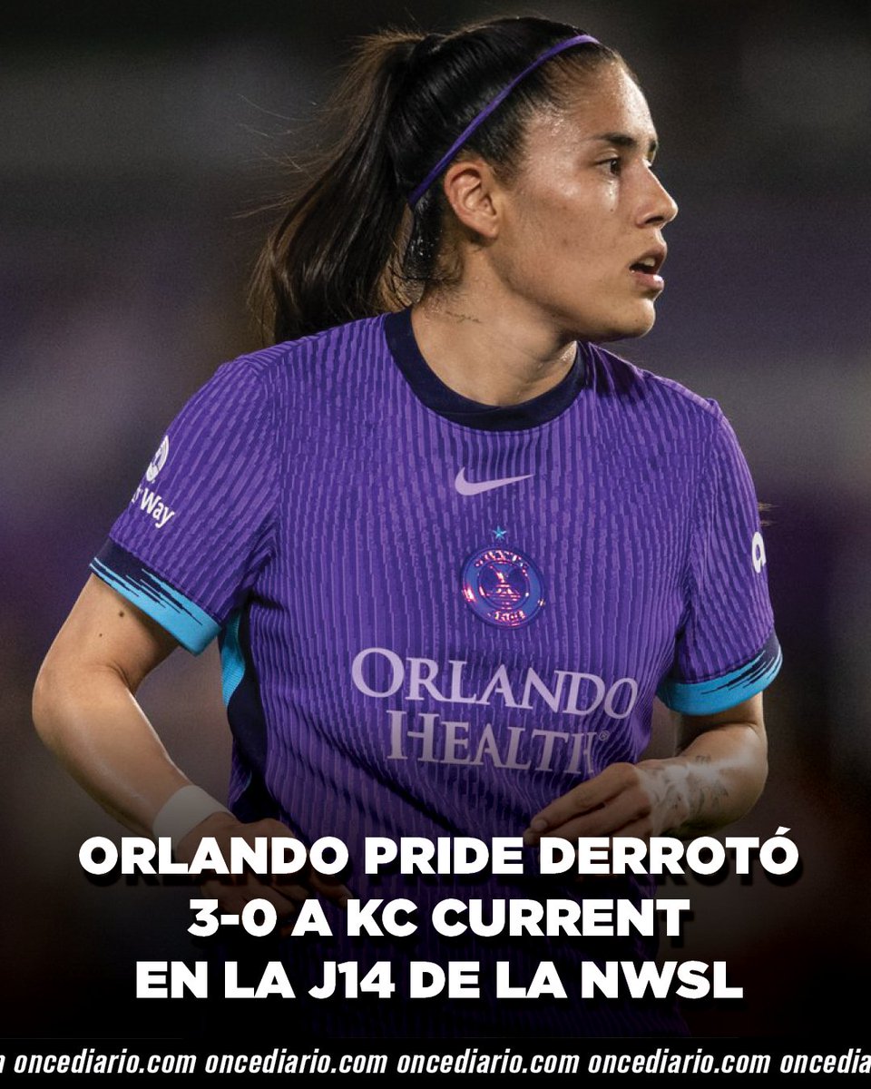oncediariomx's tweet photo. OVALLE PARTICIPÓ EN LA VICTORIA 🇲🇽
#OrlandoPride derrotó 3-0 a #KCCurrent en una nueva fecha de la #NWSL.
📌 Lizbeth Ovalle participó durante 65 minutos. https://t.co/XefvfxSXQ4
