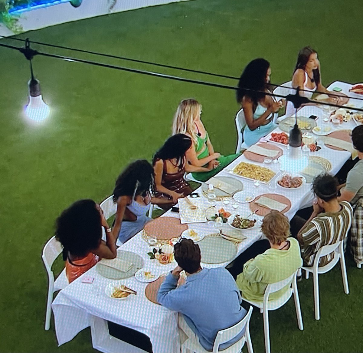 anayatheedoll's tweet photo. the girls holding hands waiting to see if kayda made it through 🥹 will always love the core 4 no matter what and wish them the best #loveislandusa https://t.co/Zb9Euy3HMJ