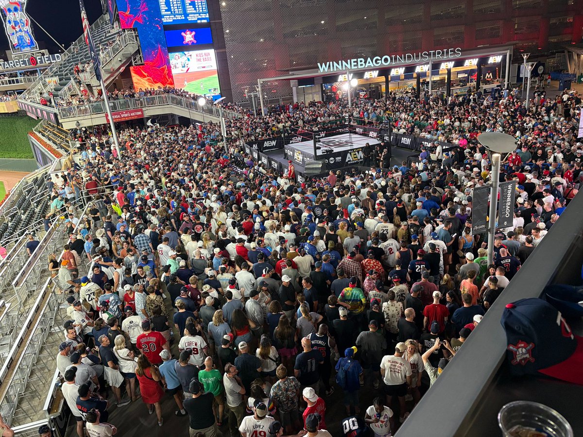 Noahgilberto19's tweet photo. AEW Brawl in the Ballpark looks so sick!!!

Definitely something they should do more of in the future! https://t.co/S6UJkwqYJu
