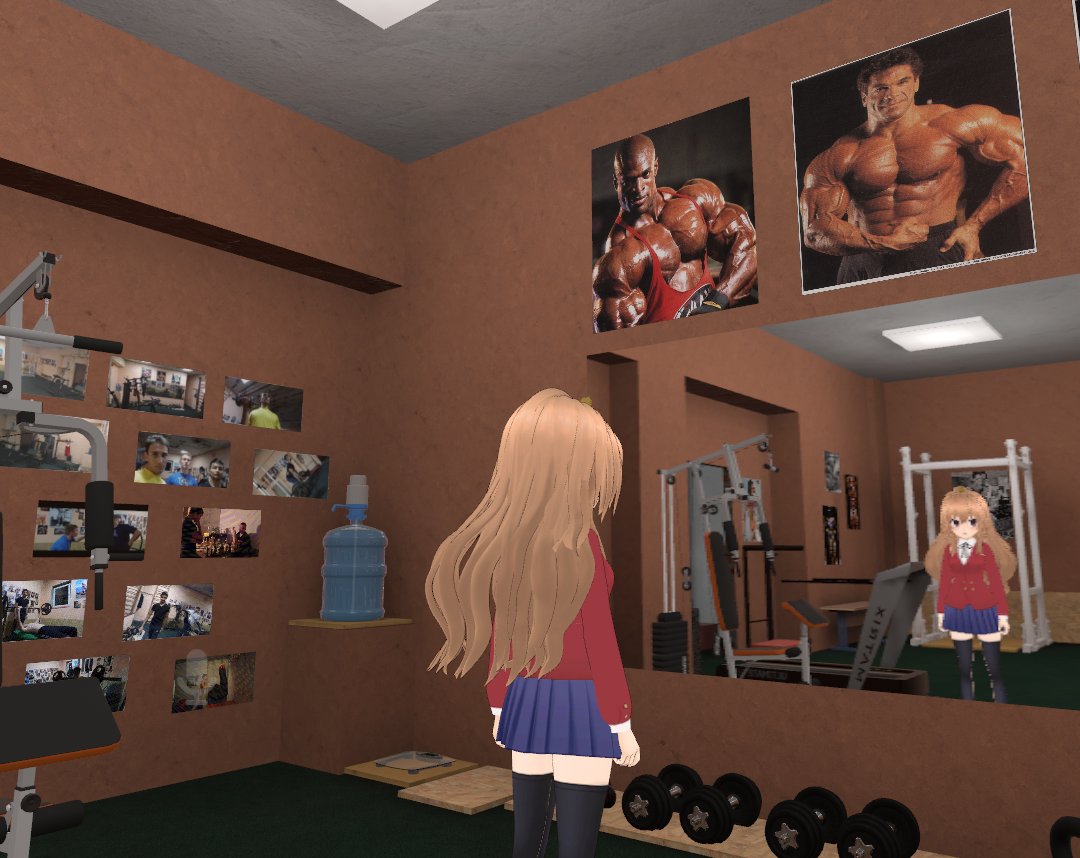 OnlyHaishaVR's tweet photo. Pump some iron dawg https://t.co/wbtfBxnmTb