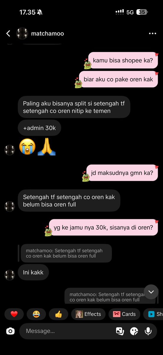 sssinprss's tweet photo. WKWK HAMPIR KETIPU MEG

ceritanya gue lg nyari canon m100 gtu, dpt harga murah di dia, trs dia tuh nolak buat lewat oren atau rekber, mulai curiga lah gue &amp; mulai nyari foto profile dia di google lens, eh ternyata dia make fto org luar gitu
tt : matchamoo777  IG : p.adleena

⚠️⚠️ https://t.co/j7HoeEiVE5