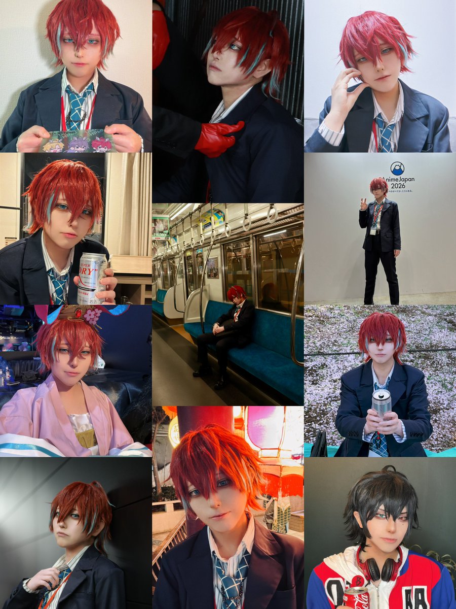 ogrcos's tweet photo. #2026年上半期コスプレ総決算

遅ればせながら今期もたくさんお付き合いくださり、ありがとうございました🙇

今期もたくさん👔さんをやらせていただいて特に新宿でシンジュクができたことは一生の宝😭🩶ですし、1️⃣くん🐴さま？0️⃣さん💤ちゃんを初出しできたのも大満足でした🥹🙏✨ https://t.co/yioMosvN8z