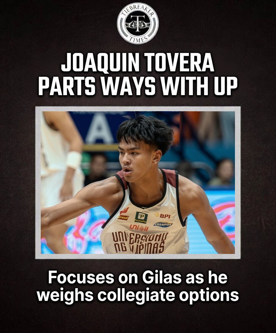 tiebreakertimes's tweet photo. SEABA U18 MVP Joaquin Tovera has parted ways with UP, prioritizing family and Gilas as he weighs his next move

#ReadMore 👉 https://t.co/DgF7EgorA8

#Filoil2026 https://t.co/IpXf9A7fAc