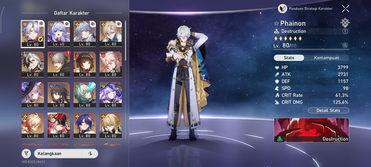 lunaracc's tweet photo. WTS AKUN HSR PERSONAL

2nd account, F2P, banyak relic tier A, ladang jade banyak, rate off pity 3 (baru dapat Phainon kemarin) murah aja 300k nego. More detail DM. 

#wts #wtb #hsr #zonauang https://t.co/qz39OmsHs6