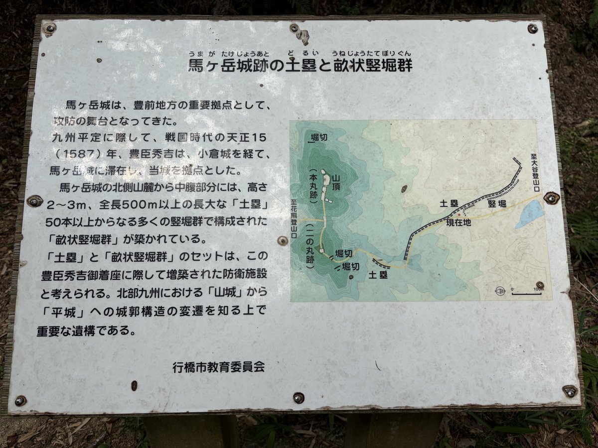 tanu_mr2's tweet photo. 馬ヶ岳は山城跡なので好きな人にはよさそう！登山道も整備されていてハイキングな感じで登れるし。 https://t.co/K6BKbMLCeu