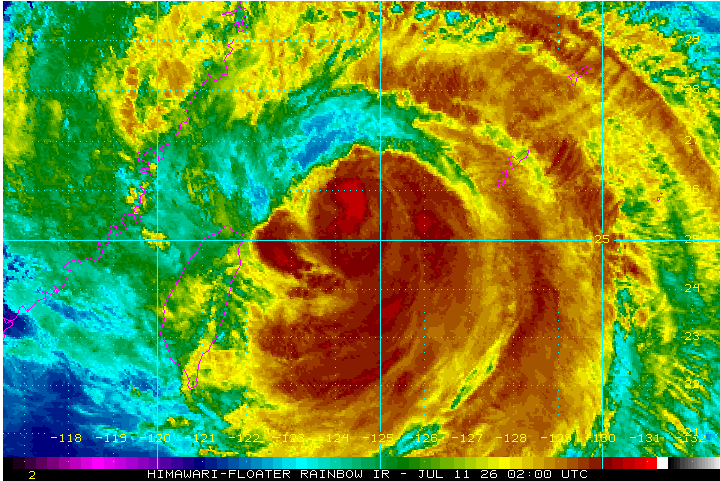 jayhobgood's tweet photo. Typhoon Bavi is bringing wind and rain to the southern Ryukyu Islands; max wind speed 90 mph (145 km/h); moving toward north-northwest at 15 mph (24 km/h). https://t.co/Xod6Sy8Mpa