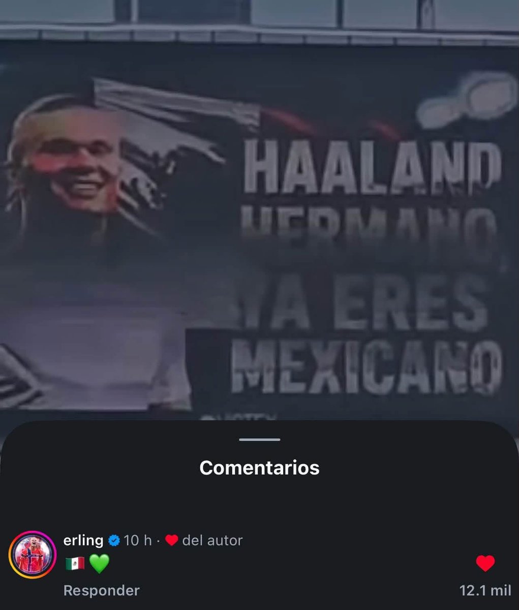 Javisness's tweet photo. Erling Haaland patrimonio cultural mexicano desde hoy 🇲🇽🤝 🇳🇴 https://t.co/PrwDlp7M2u