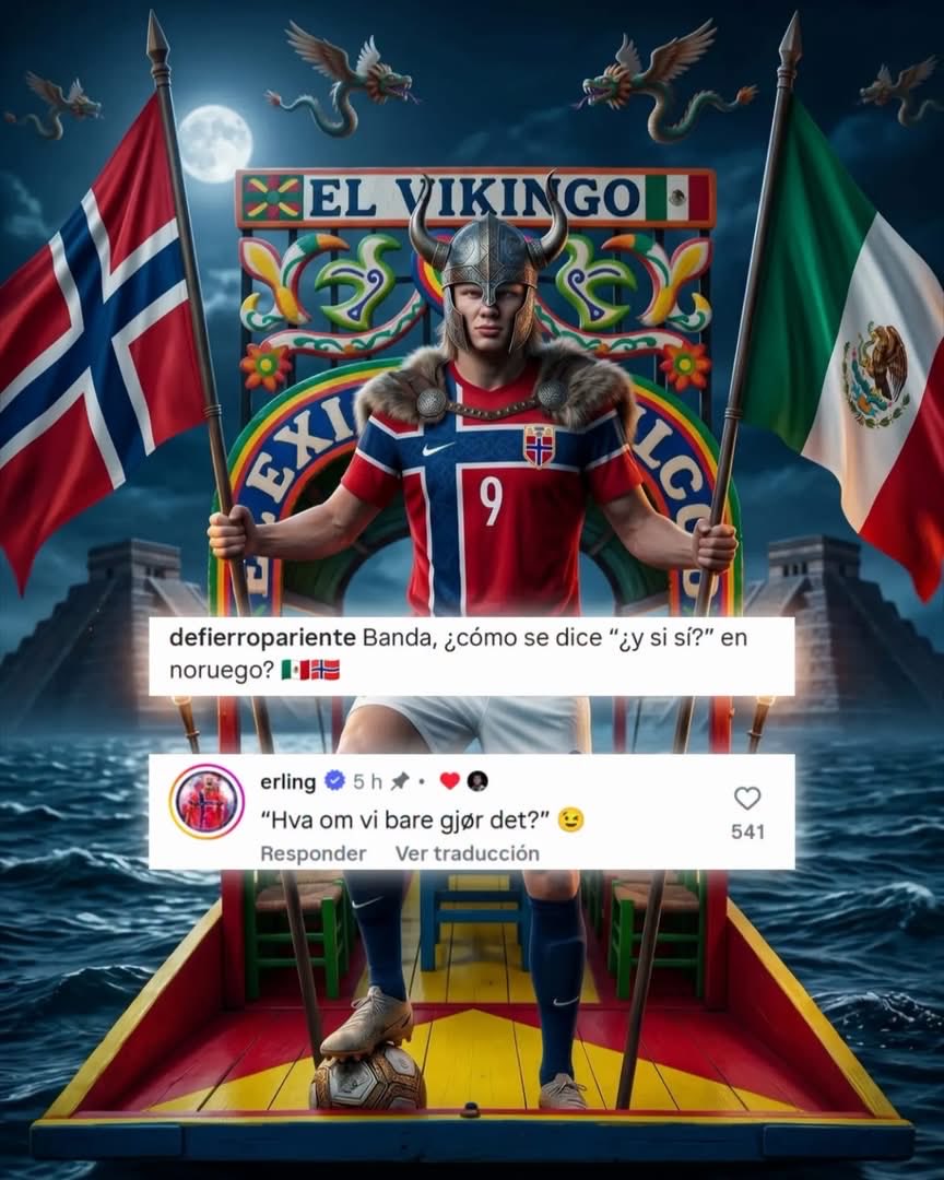 Javisness's tweet photo. Erling Haaland patrimonio cultural mexicano desde hoy 🇲🇽🤝 🇳🇴 https://t.co/PrwDlp7M2u