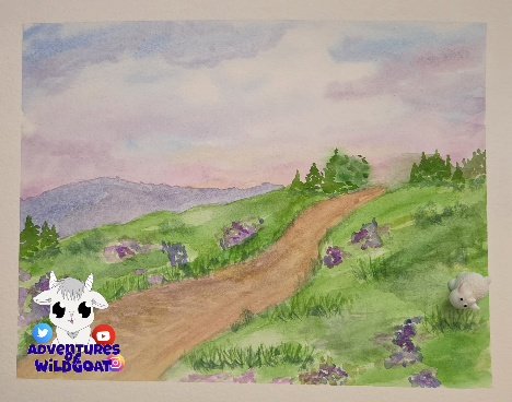 ThisIsWildGoat's tweet photo. I cannot express how difficult it is to watercolor paint under these circumstances:
1. Exceedingly hot
2. Fans constantly drying my paper
And of course I choose now to paint something bigger than usual too.
#stilllearning #littlethings #relax https://t.co/3xy7tTnISS