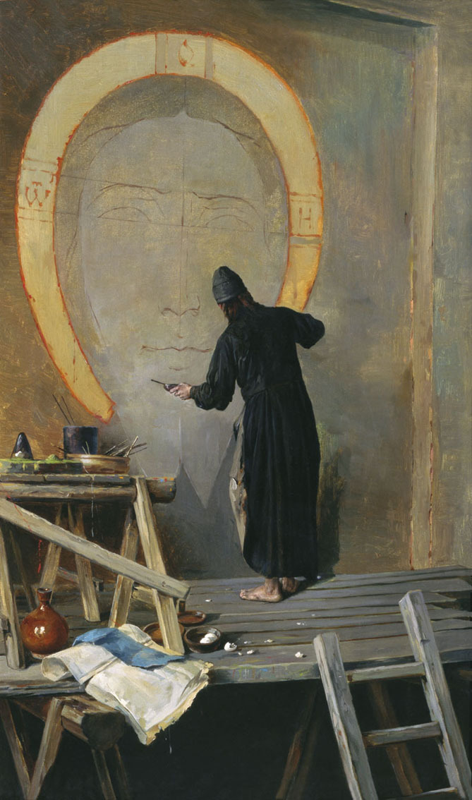 archaeologyart's tweet photo. Alexander Yanov (1857-1918): The monk painter https://t.co/DV7VQxPbcm