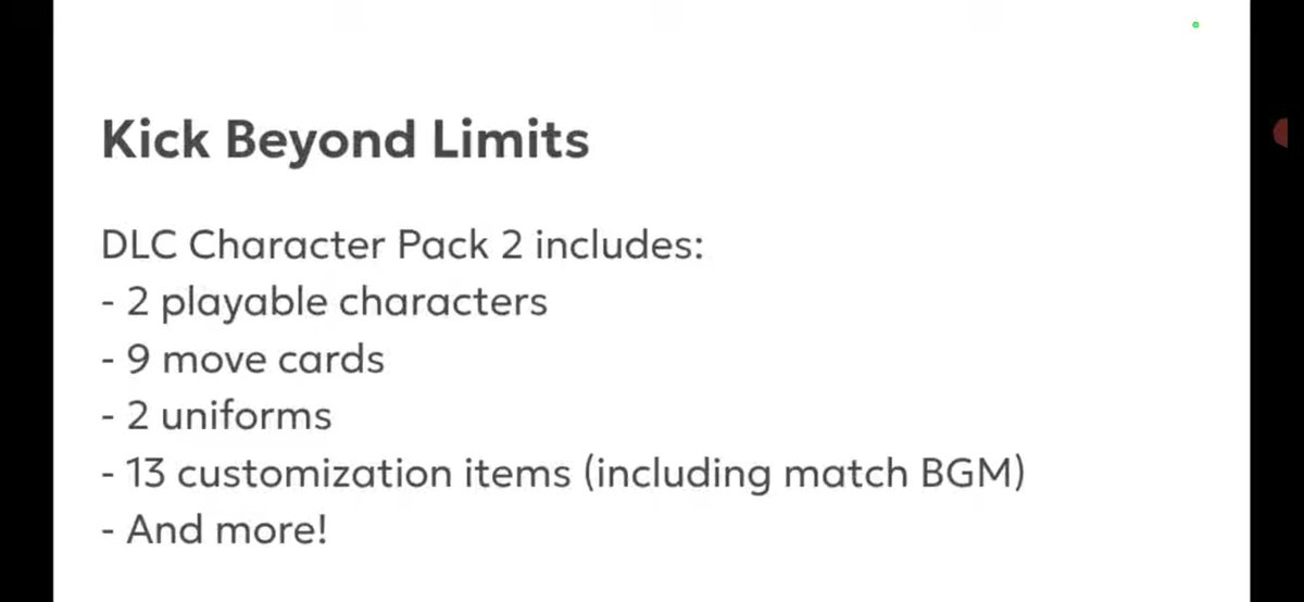 Franjiro23's tweet photo. Voici le contenu des packs dlc de captain tsubasa 2. On dirait bien qu'on aura droit à des maillots, probablement ceux des équipes du Nigeria et du Danemark 👀.
#captaintsubasa #worldfighters #game #anime #captaintsubasa2 https://t.co/EkNQFPLkiq