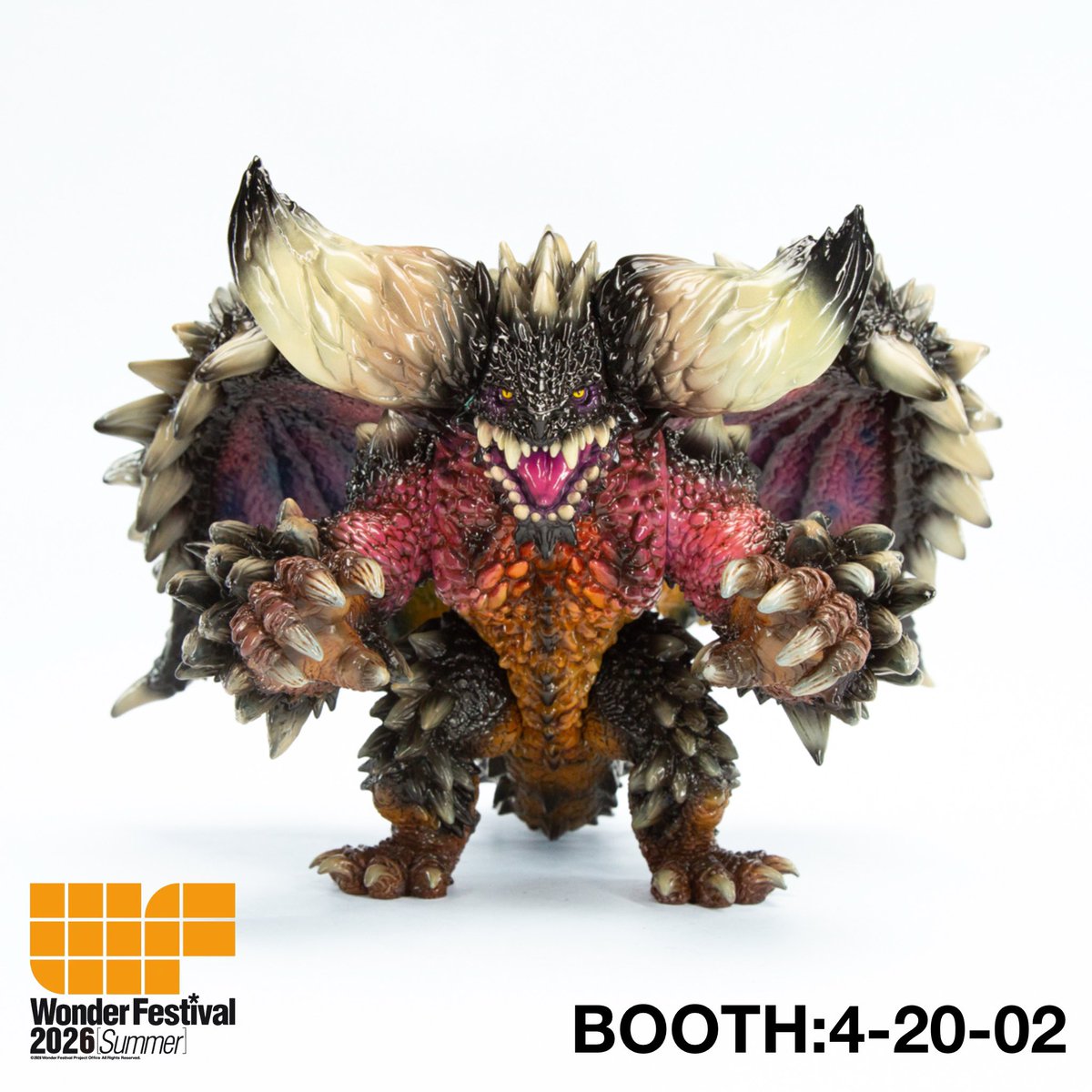 momoco790309's tweet photo. Wonder Festival 2026夏

ネルギガンテ

版権許諾

彩色完成品はイメージ参考用です。
実際の販売商品は、未組立の黒銀ラメ成型ソフビキットとなります。

作品に関する情報は順次公開してまいります。
どうぞご期待ください！

Booth: 4-20-02

#WF2026S
#モンスターハンター https://t.co/nMxw7IWWvn
